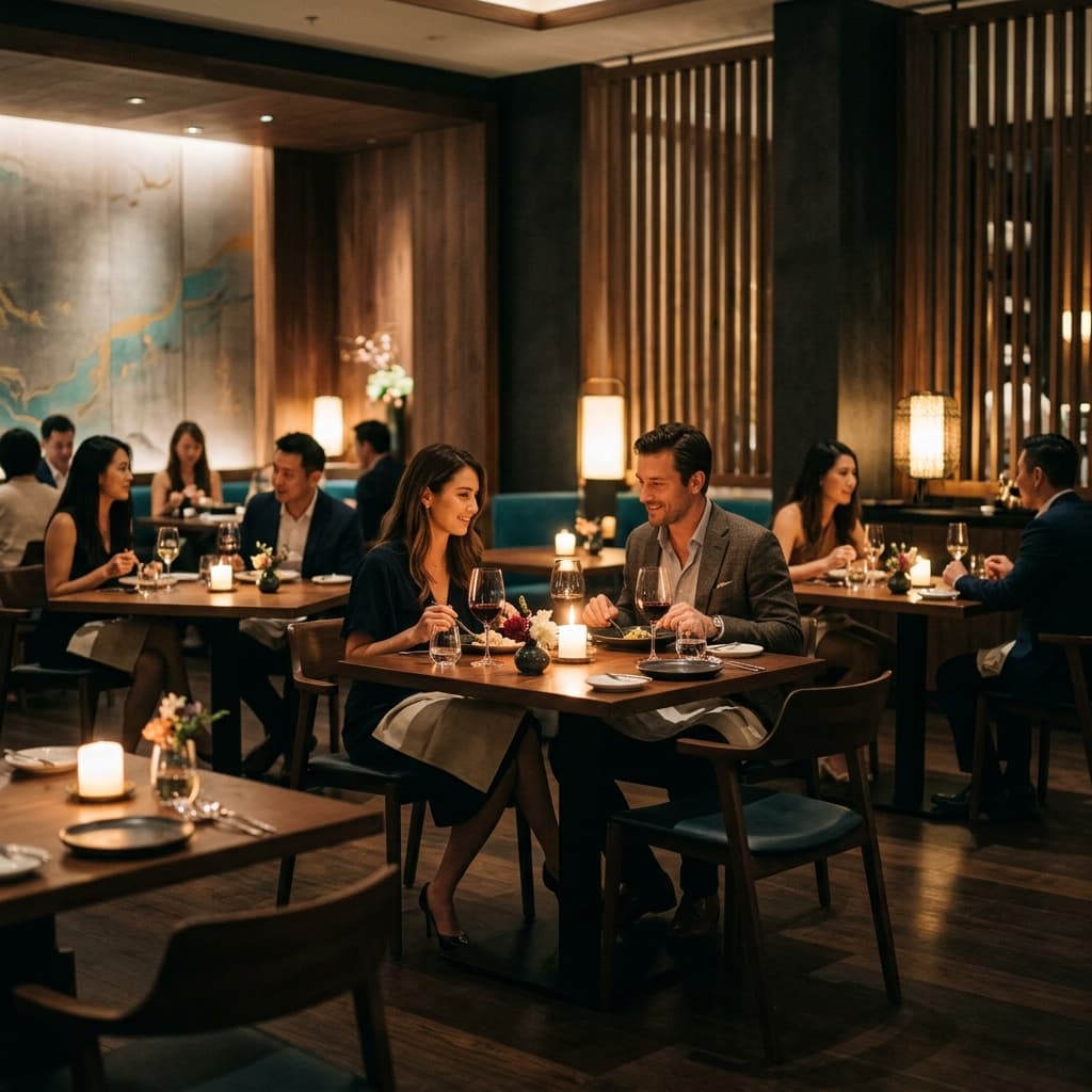 Candlelit dining experience