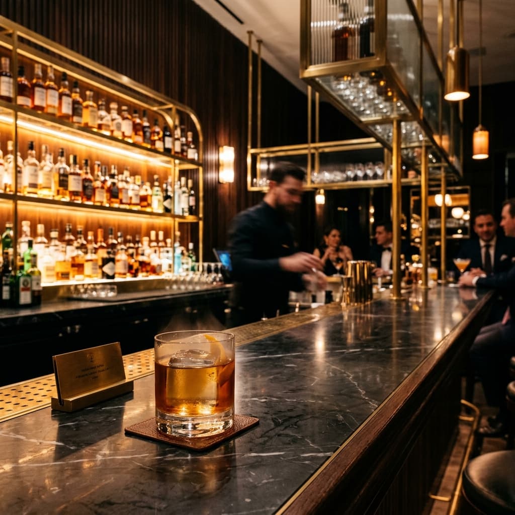 Sophisticated cocktail bar